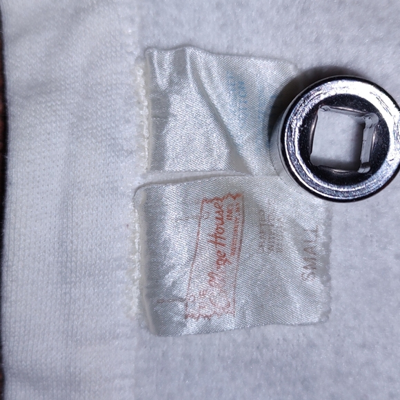 University of Alaska Anchorage Button White Cardigan Sweatshirt Small - Picture 5 of 9